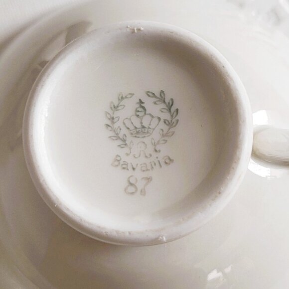 HEINRICH Germany Cup Saucer Plate Mixed Collection Wunsiedel Bavaria Porcelain - Picture 13 of 15